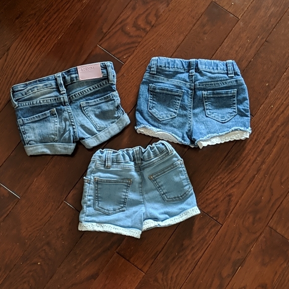 Toddler Denim Blue Shorts Set Of 3 H&M, Carters,Cat & Jack - Picture 2 of 5
